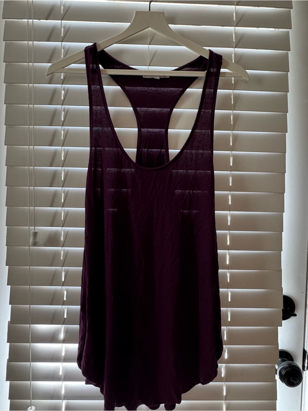Express Plum Racerback Tank in Plum Berry